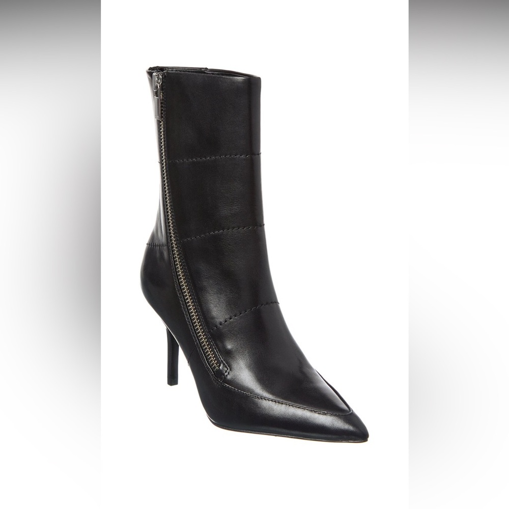 LAST CHANCE NWT Reiss Elegant Black Leather Ankle Boots size 37